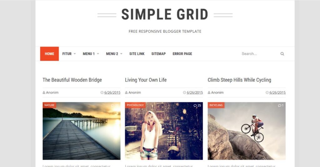 Simple Grid Blogger Template offers a clean and minimalist design, perfect for bloggers who prefer a straightforward and organized layout. With a focus on simplicity and functionality, this template provides an aesthetically pleasing platform for sharing content with ease.