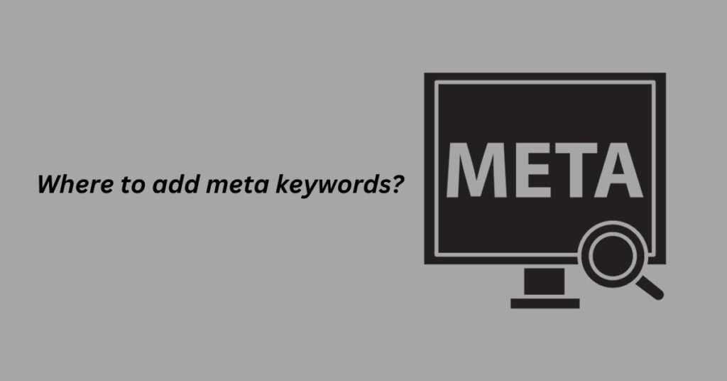 Where to add meta keywords